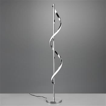 Isabel Chrome LED Swirl Floor Lamp R42201106