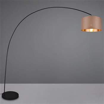 Mansur Tall Curved Floor Lamp And Shade