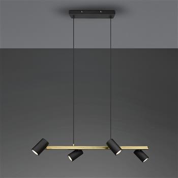 Marley Adjustable Four Light Bar Pendant Fitting