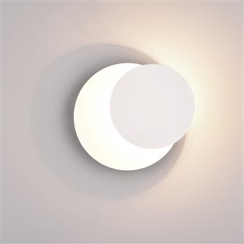 Mio White LED Circular Adjustable Wall Light 240310131