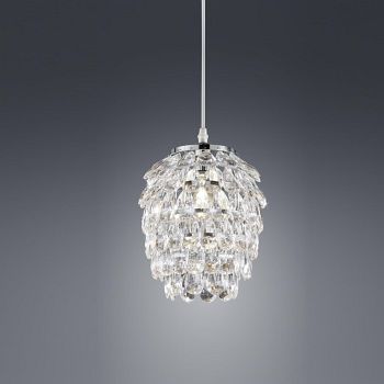 Petty Chrome and Transparent Small Ceiling Pendant R30451006