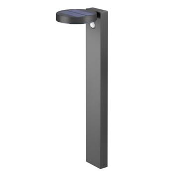 Posadas LED Solar Powered PIR Anthracite Outdoor Post Lamp R42251142