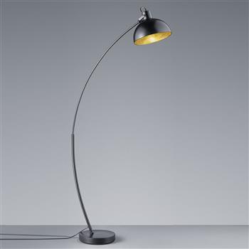 Recife Matt Black & Gold Floor Lamp R46041032