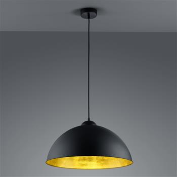 Romino Matt Black And Gold Colour Pendant 308000132