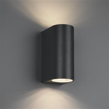 Roya IP44 Anthracite Outdoor Double Wall Light 204260242