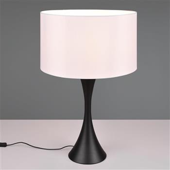 Sabia Large White Cylinder Shade Table Lamp