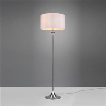 Sabia Triple Light White Shade Floor Lamp 