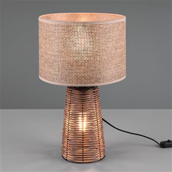 Straw Brown Mesh Table Lamp R50972026