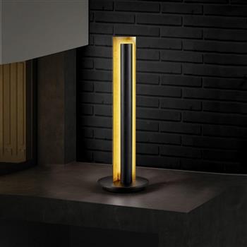 Texel Black And Gold Finish LED Table Lamp 574410179