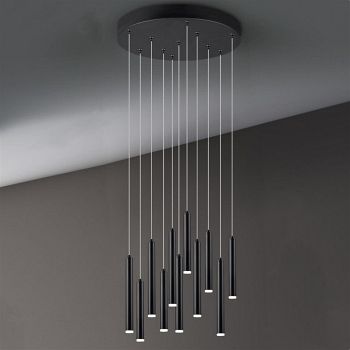 Tubular Round LED Cluster Pendants