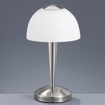 Ventura Matt Nickel LED Touch Table Lamp 529990107
