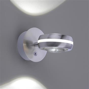 Vista Matt Nickel Smart LED Wall Light 255410207