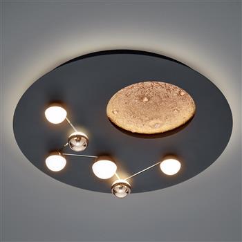 Zodiac Round LED Moon Effect Flush Fitting