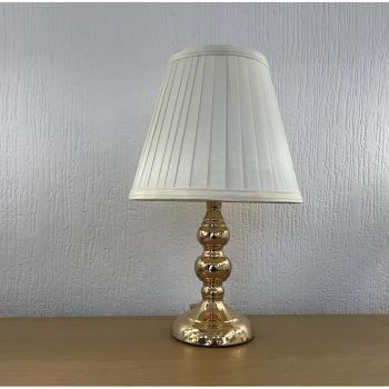 Belinda Elegant Metal/Cream Shade Table Lamp 
