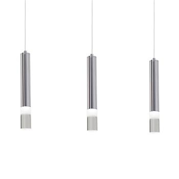 Ice LED Chrome Three Light Ceiling Pendant ML322