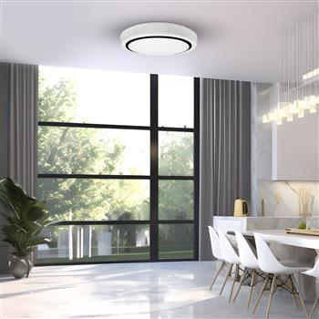 Miri LED White And Black Ceiling Pendant ML8498