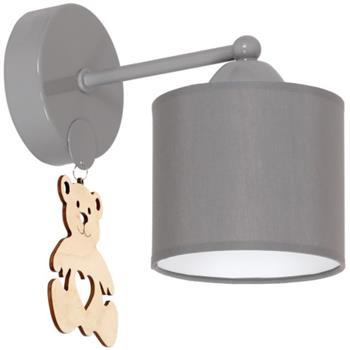 Mis Childrens Grey Single Wall Light Complete MLP4960