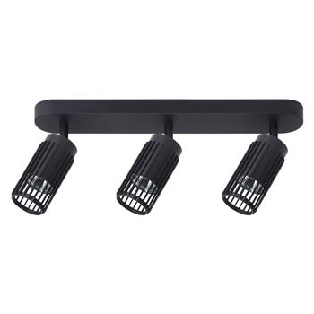 Vertical Black Three Light Ceiling Spot ML0296