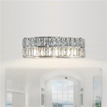 Loux Triple Crystal IP44 Bathroom Wall Light