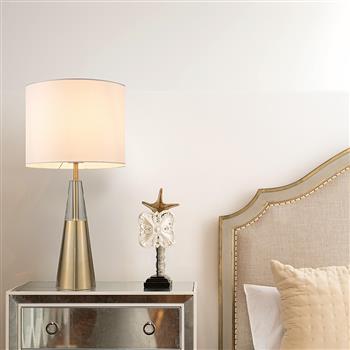 Solaire Table Lamp with Ivory Shade