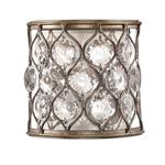 Lucia Burnished Silver Crystal Wall Light FE-LUCIA1