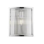 Antigua Chrome And Crystal Curved Single Wall Light CF2106/01/WB/CH