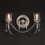 Tulip Polished Nickel And Crystal Wall Light STH03000/02/WB/N