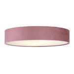 Drum Large pink Velvet Flush Ceiling Fitting 23298-3PI
