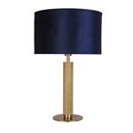London Knurled Brass And Navy Table Lamp 65721AZ