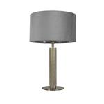 London Satin Silver And Light Grey Table Lamp 65721GY