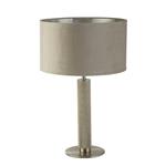 London Satin Silver And Taupe Table Lamp 65721TA