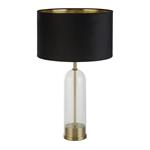 Oxford Brass Metal Table Lamp And Black Shade 81712BK