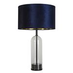 Oxford Clear Table Lamp And Navy Shade 81711AZ