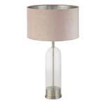 Oxford Satin Nickel And Pink Table Lamp 81713PI