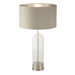 Oxford Satin Nickel And Taupe Table Lamp 81713TA