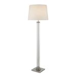 Pedestal Satin Silver Floor Lamp 5142SS