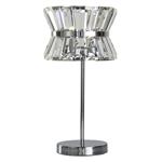 Uptown Polished Chrome And Clear Crystal 2 Light Table Lamp 59411-2CC