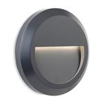 Enzo LED IP65 Graphite Round Outdoor Wall Light 3839GP