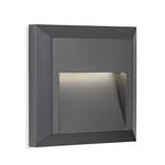 Enzo LED IP65 Graphite Square Outdoor Wall Light 3838GP