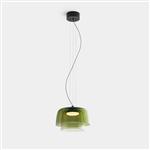 Levels 2 LED Green Tinted Glass Dimmable Pendant Fitting 00-A027-05-08