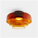 Levels 3 Dimmable LED 420mm Amber Triple Glass Fitting 15-A136-05-15