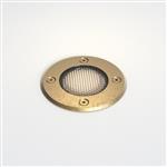 Gramos IP65 Round Solid Brass Outdoor Walkover Light 1312008