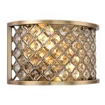 Hudson Antique Brass Crystal Double Wall Lamp 70559
