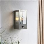 Oxford IP44 Brushed Stainless Steel PIR Outdoor Wall Light 96088