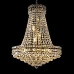 Frances Crystal Chandelier Antique Brass And Asfour Crystal 14 Light Fitting IL32091
