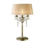 Olivia Antique Brass/Bronze Crystal Table Lamp IL30065/SB