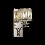 Vivienne Polished Nickel And Crystal Single Wall Light IL31821