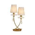 Sophie Gold Coloured Painted 2 Light Table Lamp M6296