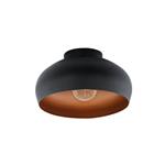 Mogano 2 Black And Copper Semi-Flush Ceiling Light 900555