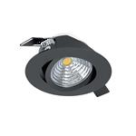Saliceto LED Black Warm White Recessed Round Spot Light 98609